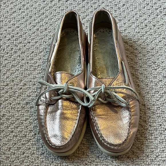 Metallic light pink Sperry Boat Shoes - Picture 5 of 7